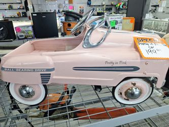 Pretty in pink toy car