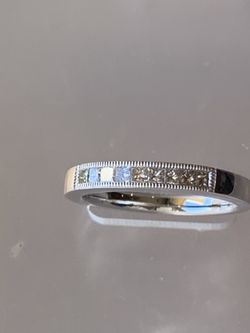 Princess diamonds white Gold ring