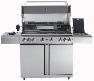 New Burner 96,000 BTU Stainless Steel Outdoor BBQ Grill Propane