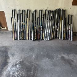 34 Baseball Bats As A Set 