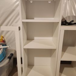 IKEA BILLY Bookcase, white, 15 3/4x11x41 3/4 "