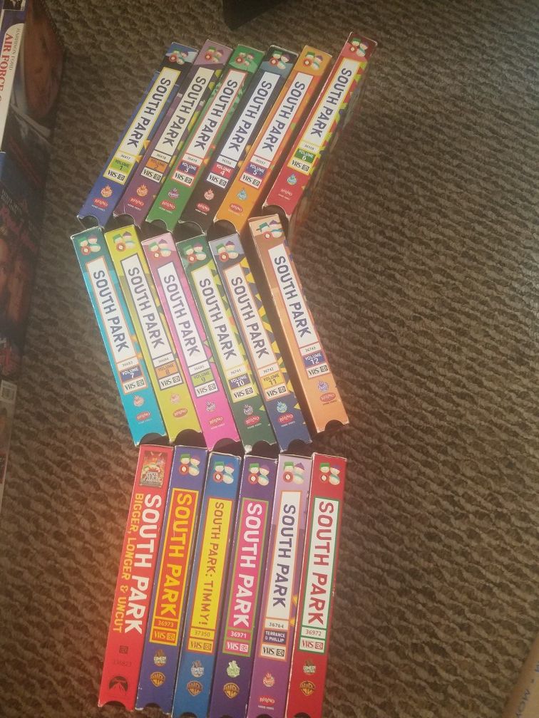VHS South Park Season 1 and special movie Collection