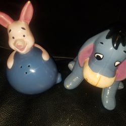  Eeyore and Piglet Disney salt and pepper shakers Treasure Craft Winnie the Pooh