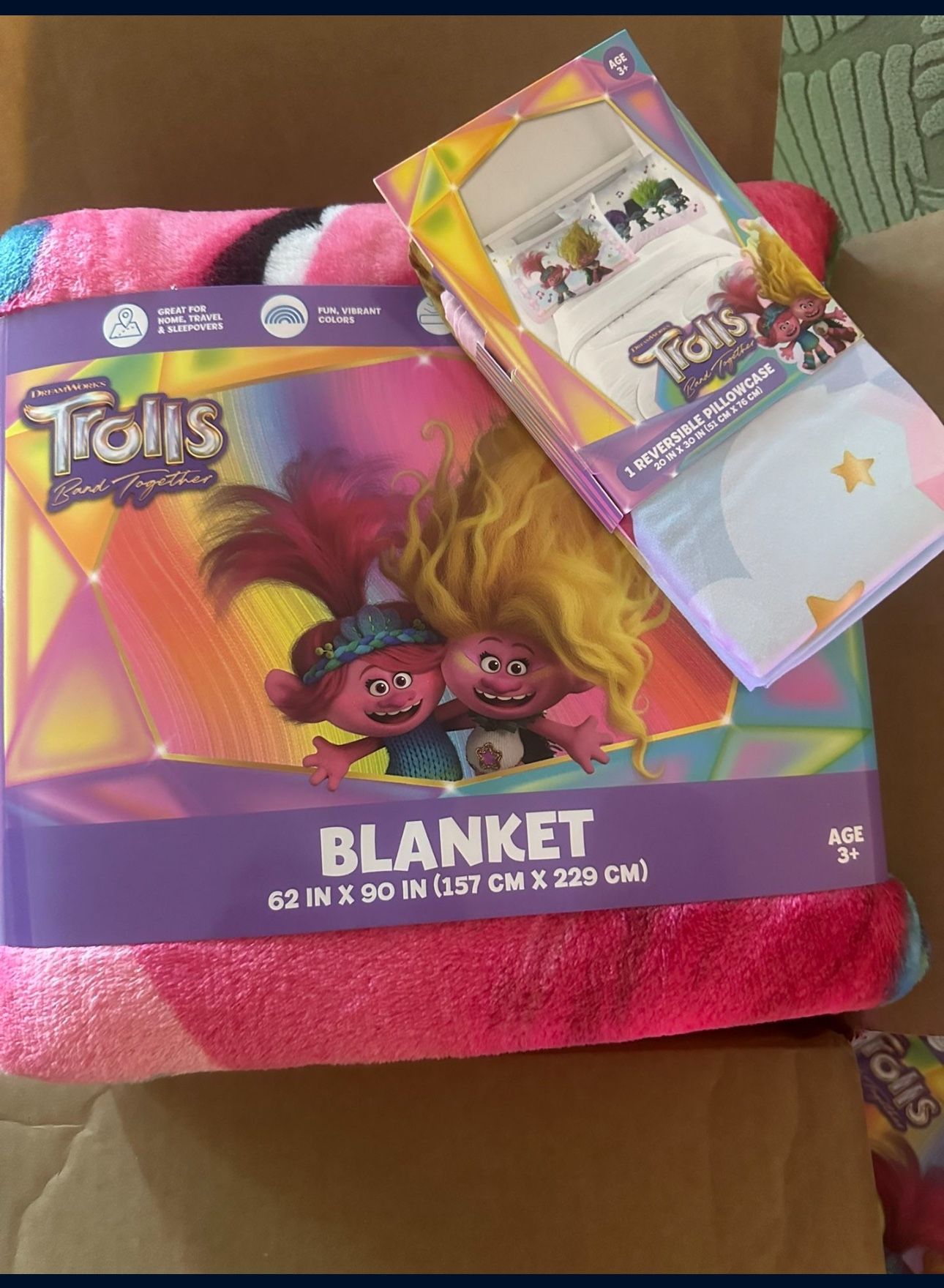 Trolls Blanket And Pillow Case