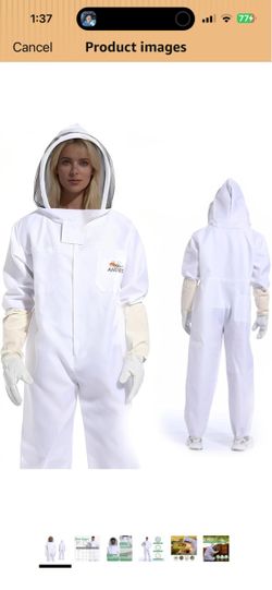 Professional Beekeeper outfit Kit, Wasp Resistant, Unisex, for Apiary Backyard Halloween, Beginner & Pro