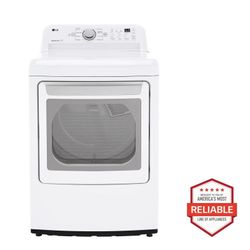 LG DLG7151W 7.3 cu. ft. Ultra Large Capacity Gas Dryer with Sensor Dry Technology