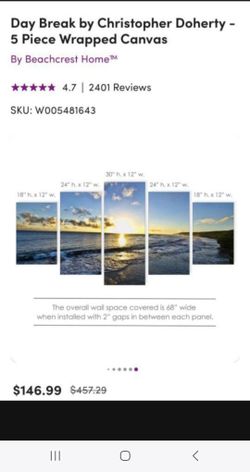 5 Pieces Canvas