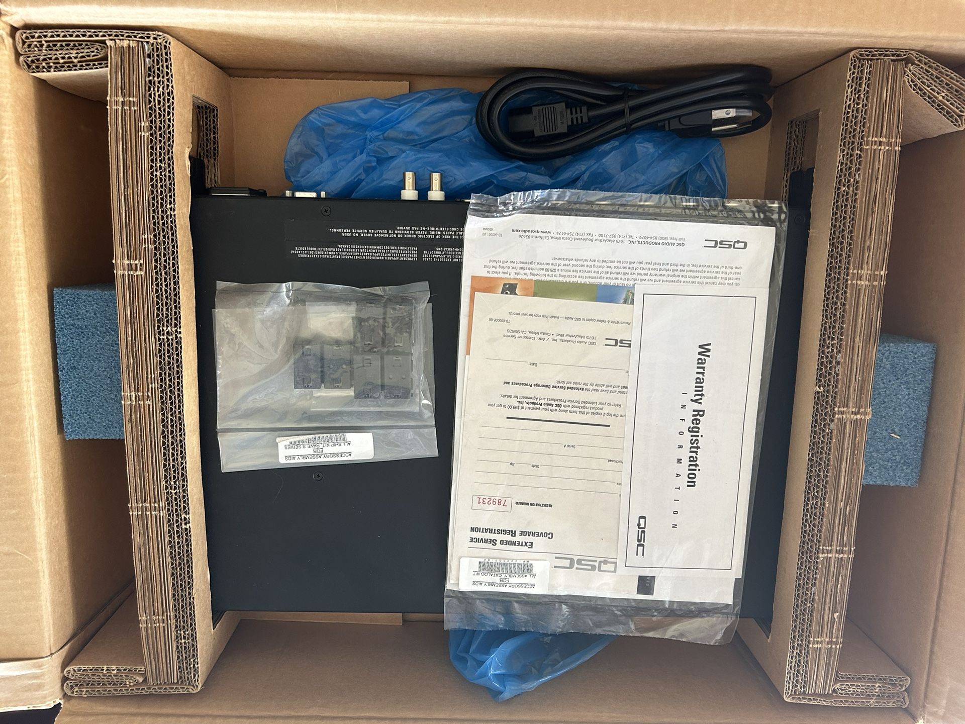 QSC Digital Audio Router RAVE 88S Professional Audio Equipment Brand New $100