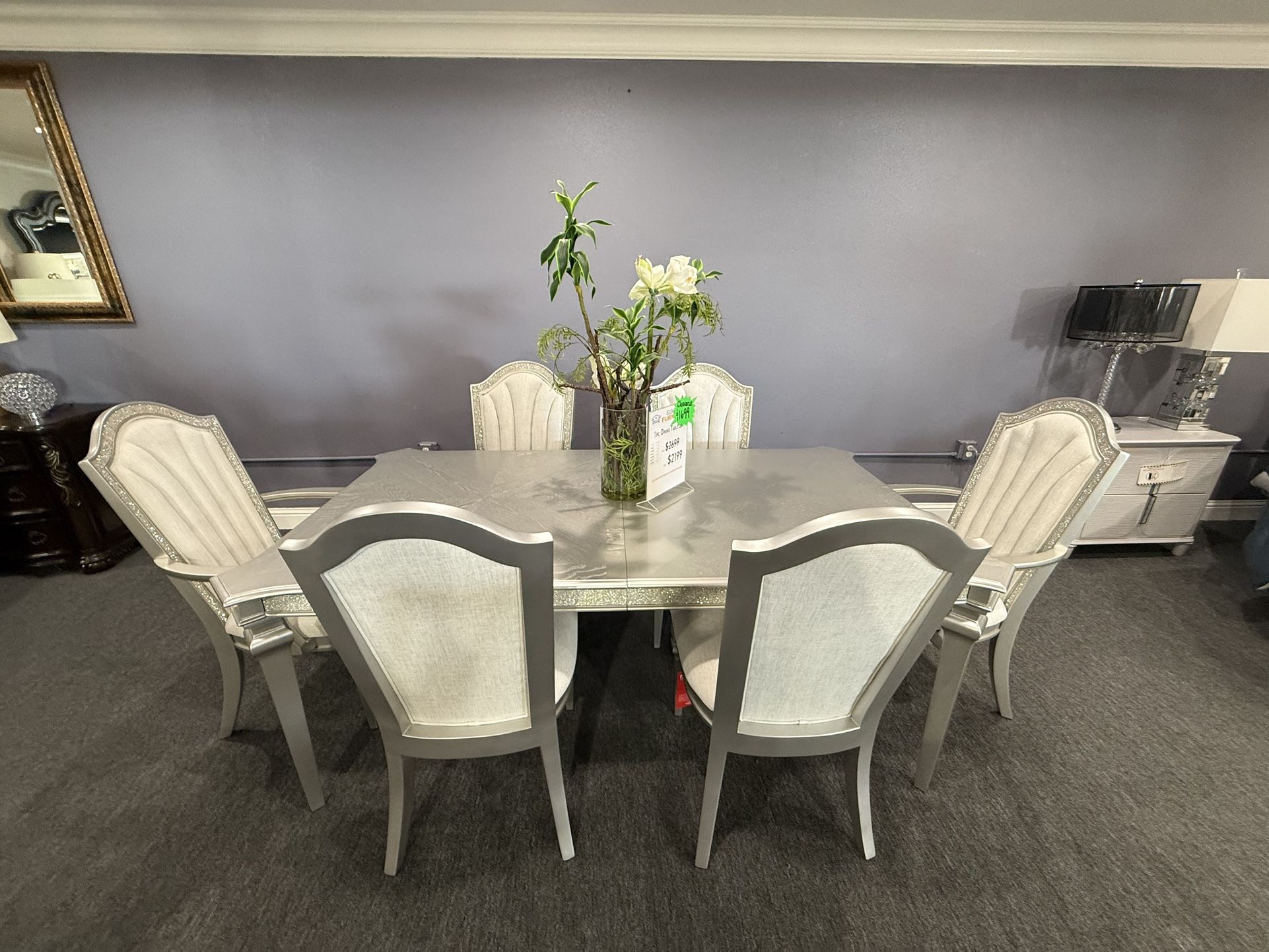 7 Pc Dining Table Clearance