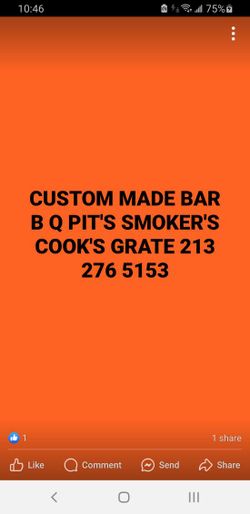 CUSTOM MADE BAR B Q PIT'S COOK'S GRATE