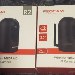 2 Wireless FOSCAM 1080P HD IP CAMERAS