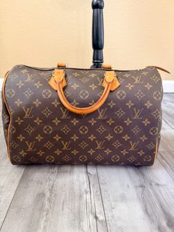 Louis Vuitton Monogram Speedy 35 Handbag w COA (contact info removed)3