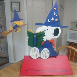 Snoopy & Woodstock Wizard Halloween Decorations