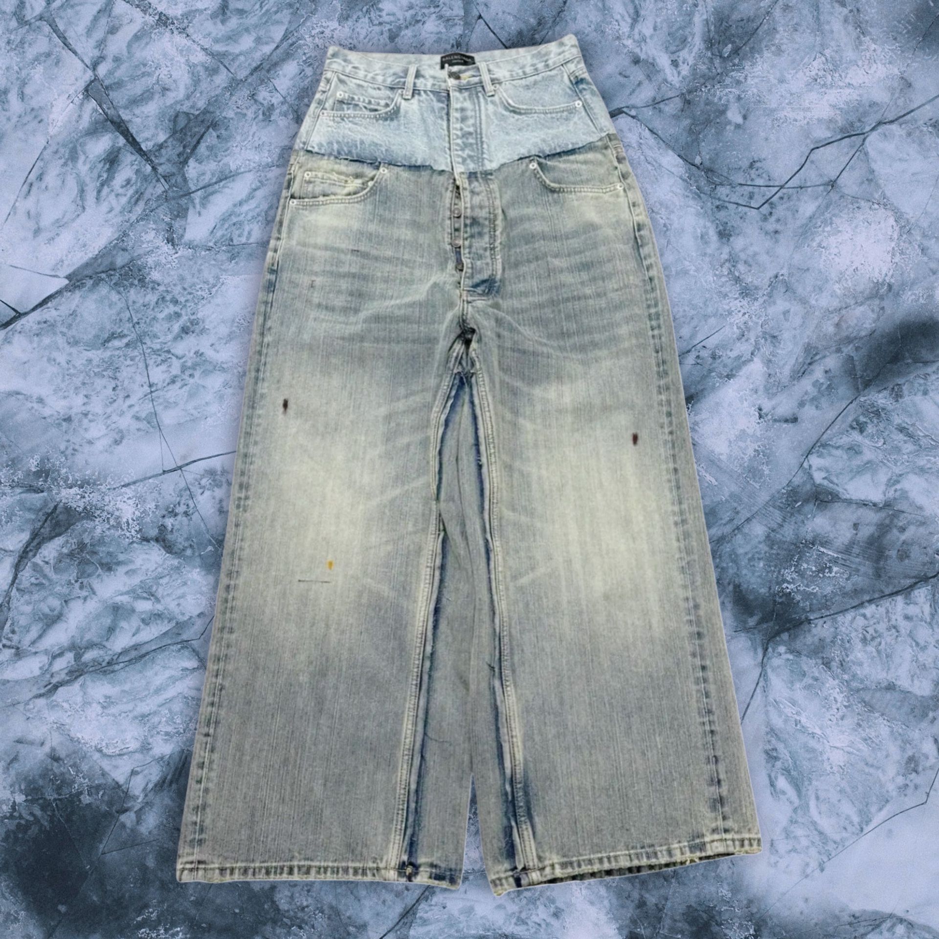 Balenciaga Cut Up Jeans 
