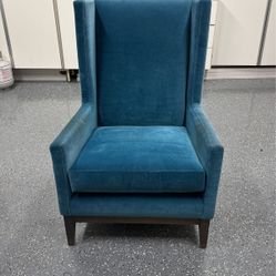 Teal Velvet Armchair