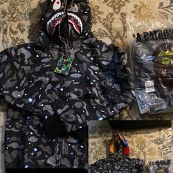 Brand New Bape Zip Ups 