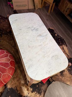Marble coffee table