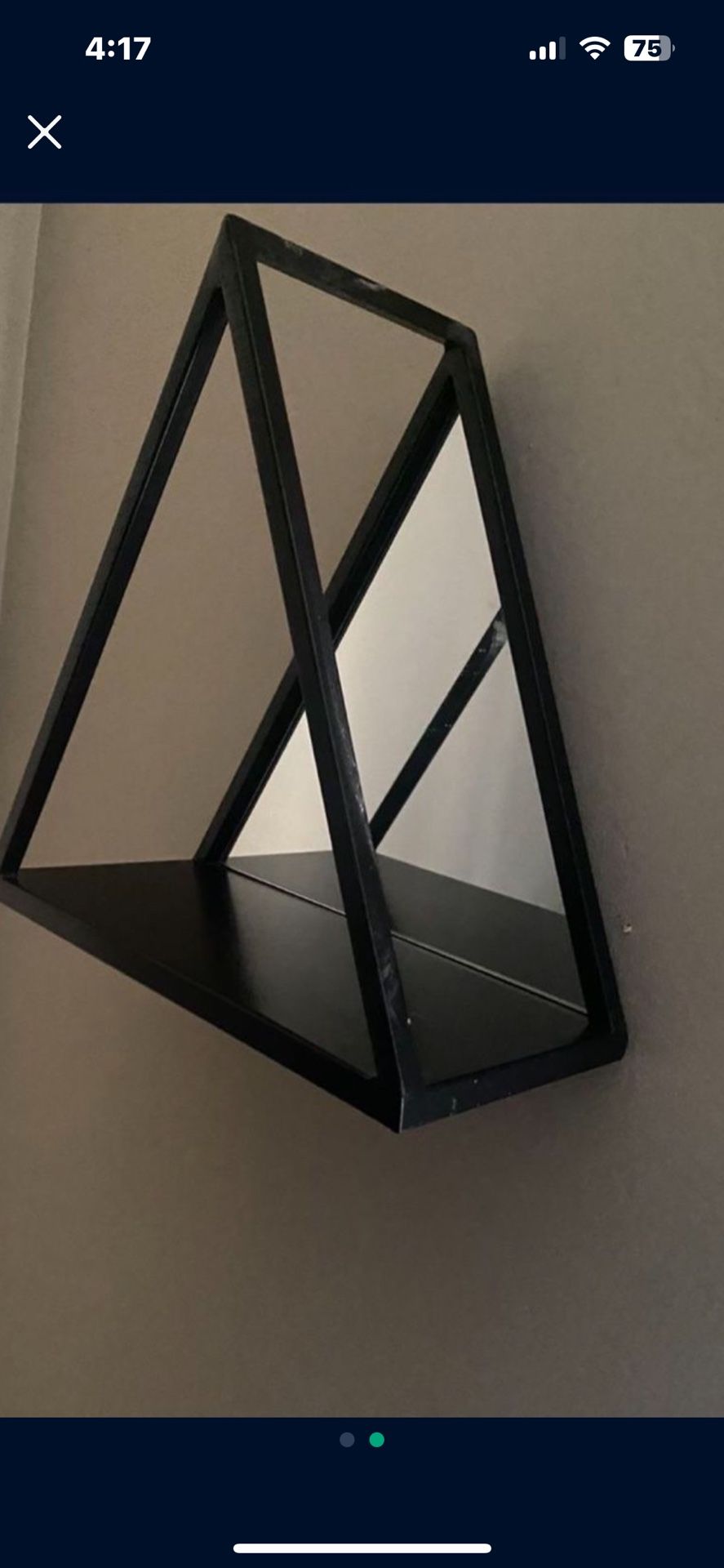 Small Mirror Shelf