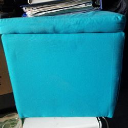 Storge ottoman turqouise teal