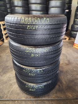 255 55R 20 USED TIRES BRIDGESTONE ALENZA 2555520 USED TIRES (SET) MOUNT BALANCE INCLUDED