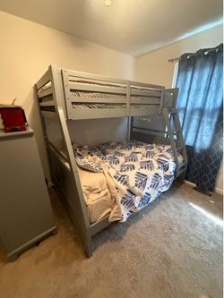 Bunk bed, full size and twin beds and matching dresser