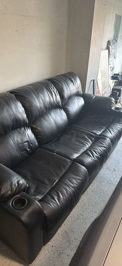 Leather couch