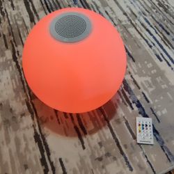 Floating Speaker For Pool Or Room Lighting Bluetooth Speaker w/ Remote Control 