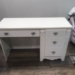White desk with cabinets LIKE NEW 