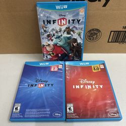 NINTENDO WII U DISNEY INFINITY 1 2 3 GAME LOT 1.0 2.0 3.0