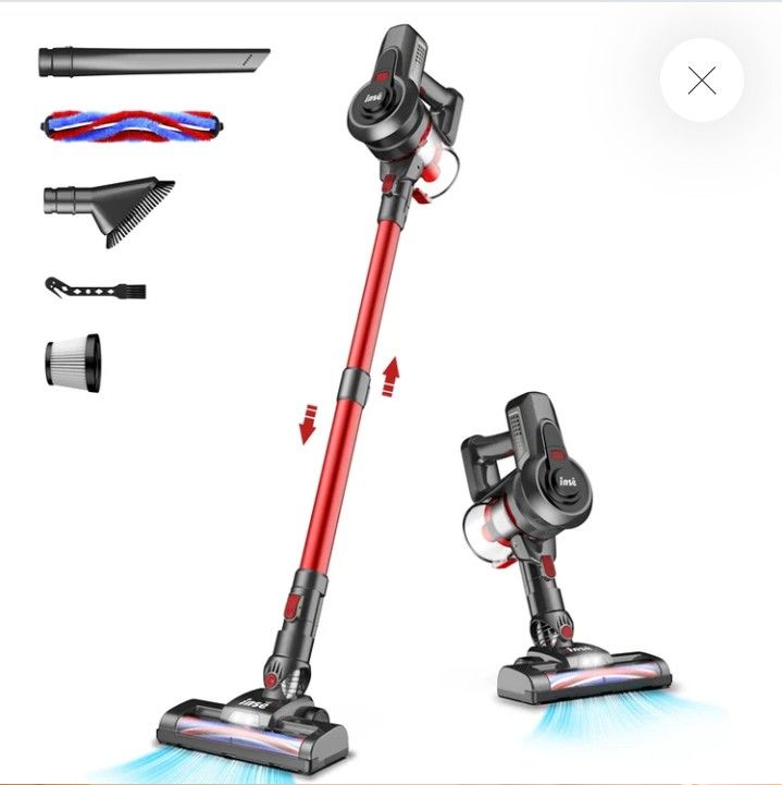 INSE N650 Cordless Vacuum Cleaner 12Kpa 160W Rechargeable Stick Vacuum 6 in 1