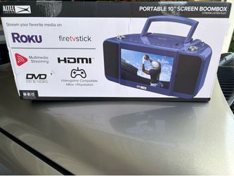 Portable screen boom box