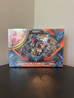Pokémon Shiny Tapu Koko GX Box and Figure Collection box 2-Pack