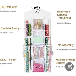 Hanging Gift Wrap Organizer 