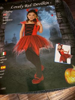 Lovely, red devil costume size medium5/6