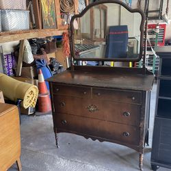 Antiques Dresser In Good Condition. As Is. $300