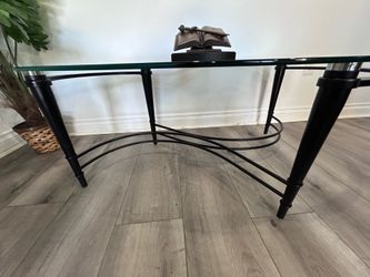 Glass coffee table