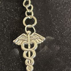 Caduceus Keychain 