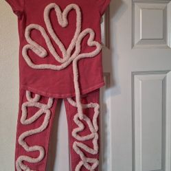 CUSTOM YARN PINK DENIM SET.