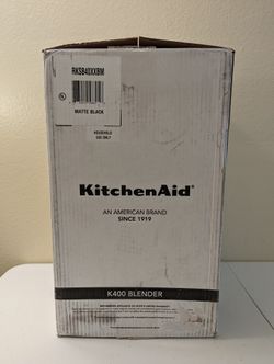 KitchenAid K400 Variable Speed Blender Black Matte 56oz for Sale in Chino  Hills, CA - OfferUp