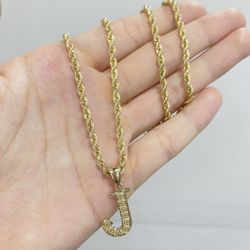 14k Chain W Pendant Italian Gold