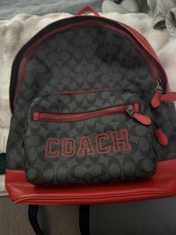 Coach Signature Canvas Backpack
