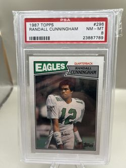 Randal Cunningham Rookie Card PSA 8 