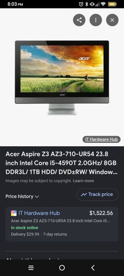 acer all in one touchscreen computer