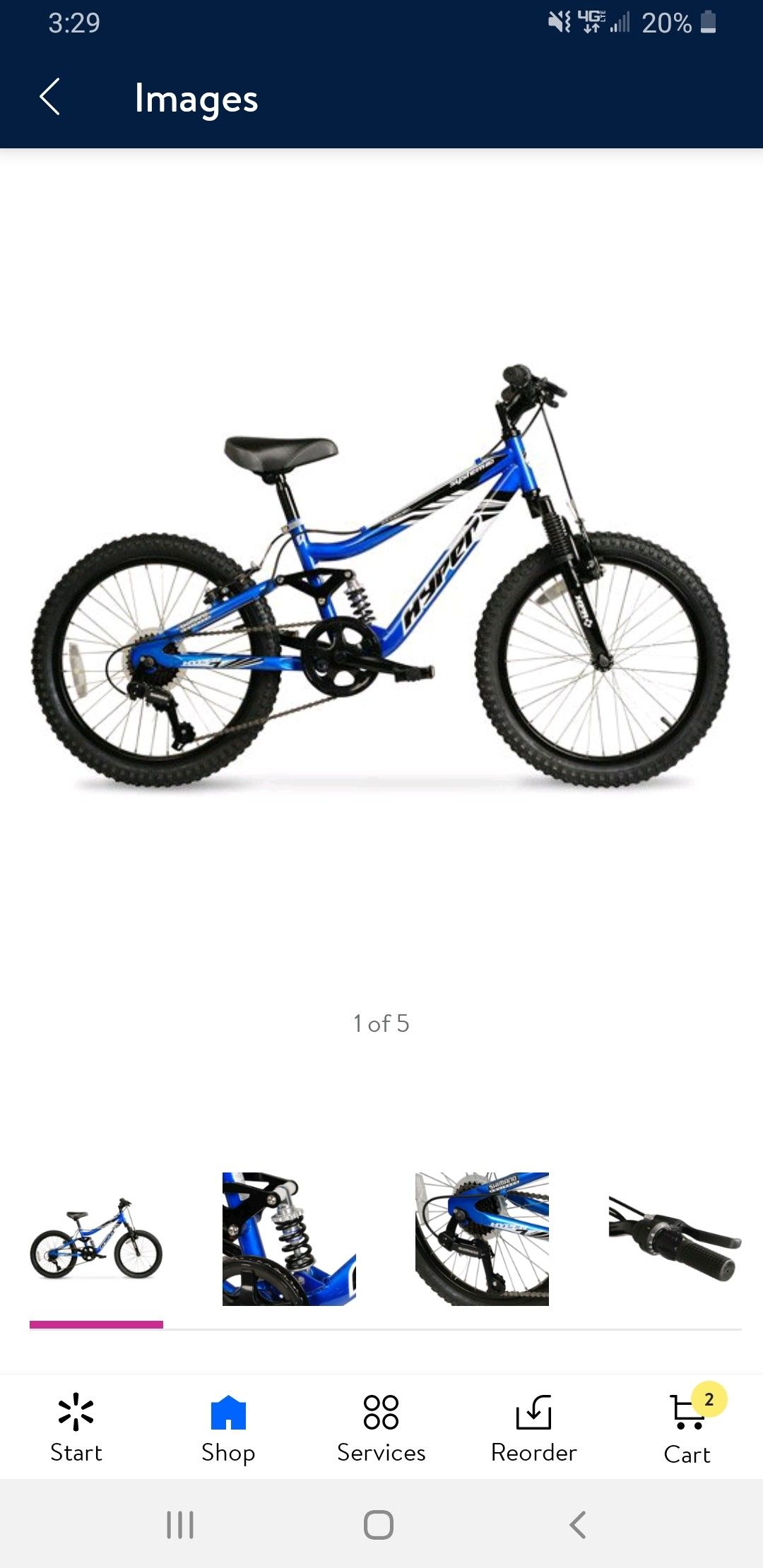2- 20" mountain bikes hyper system 20 boys kids bicycle