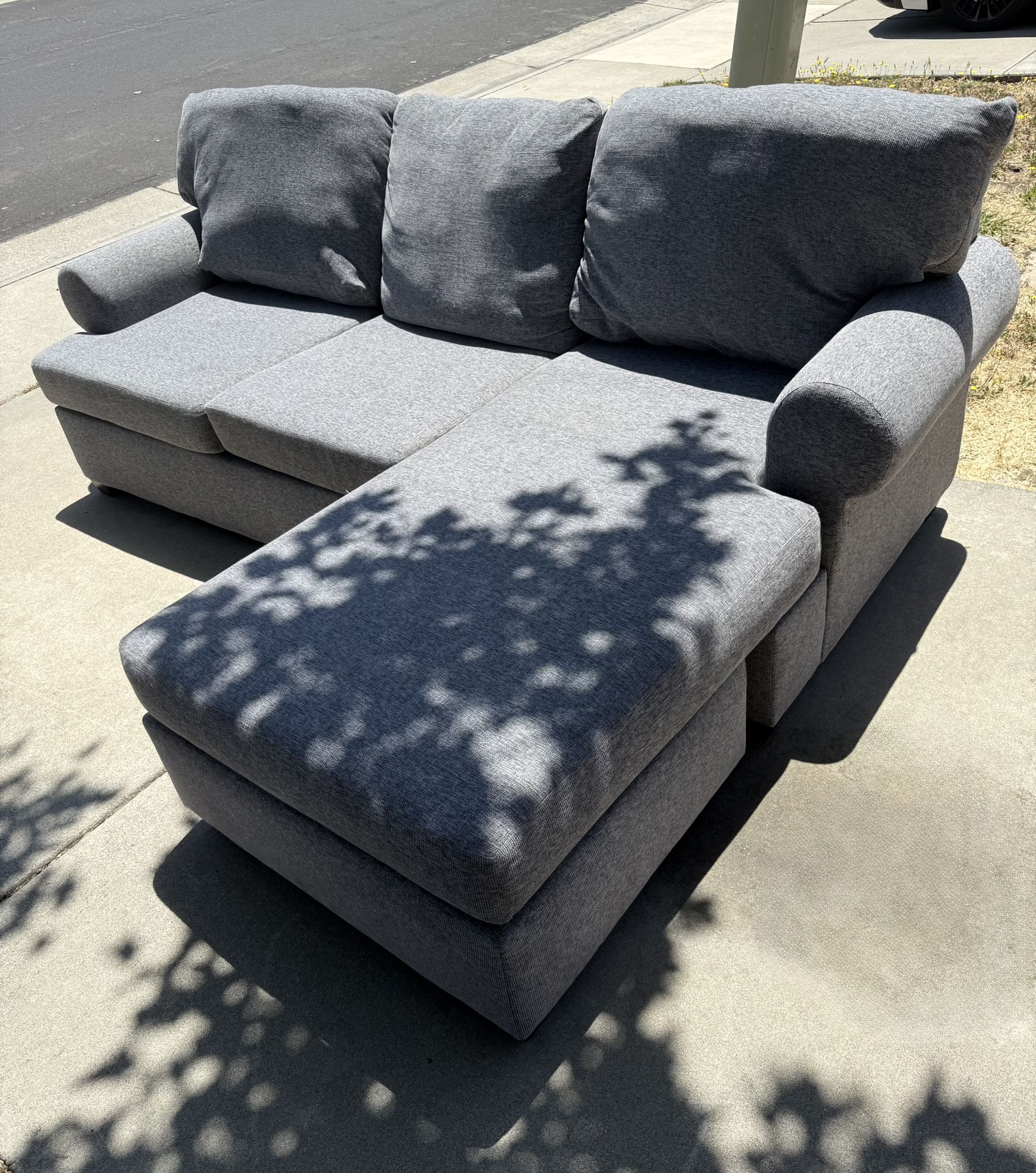 Gray Sectional Couch - Living Spaces