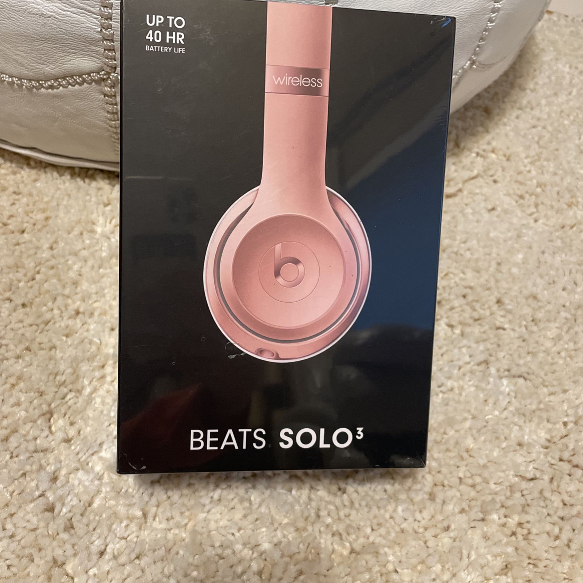 New Beats Solo 3 Rose Gold White Pink Wireless Apple