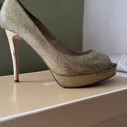 Michael Kors Gold Platform 