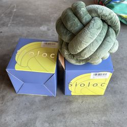 Knot Ball Pillows - Brand New (x2)