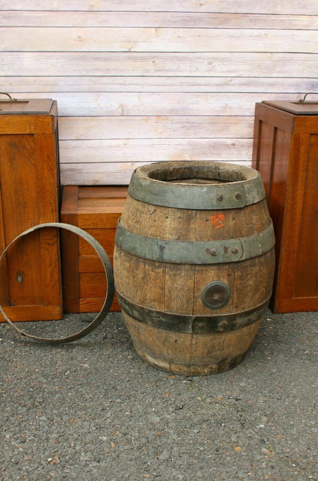 Antique Wooden Barrel Beer Keg Liebmann Breweries Brooklyn NY Rheingold RARE