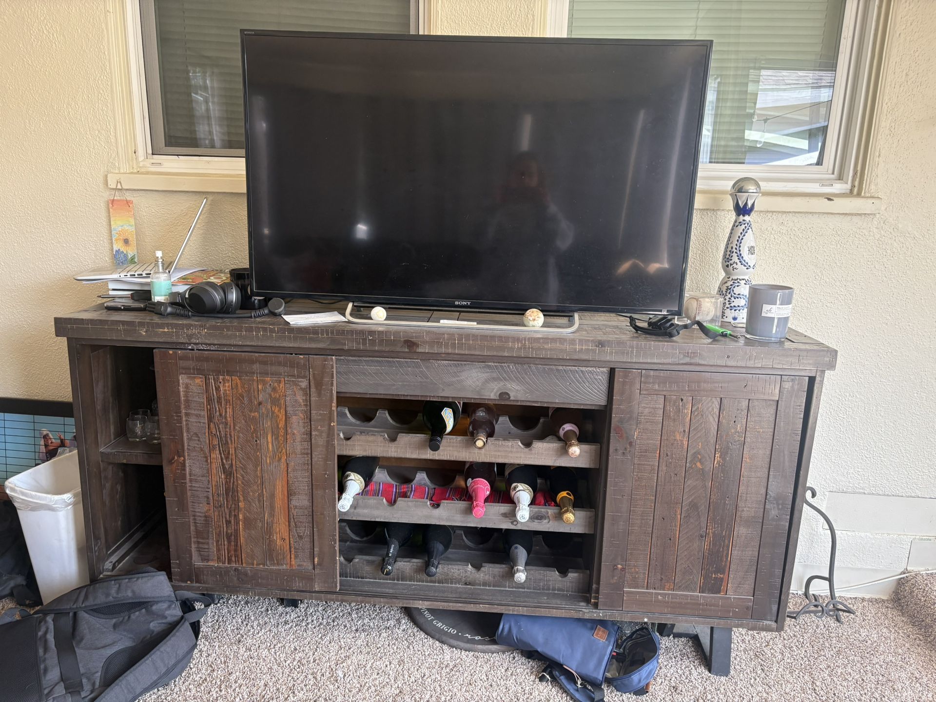 Wine rack/TV stand